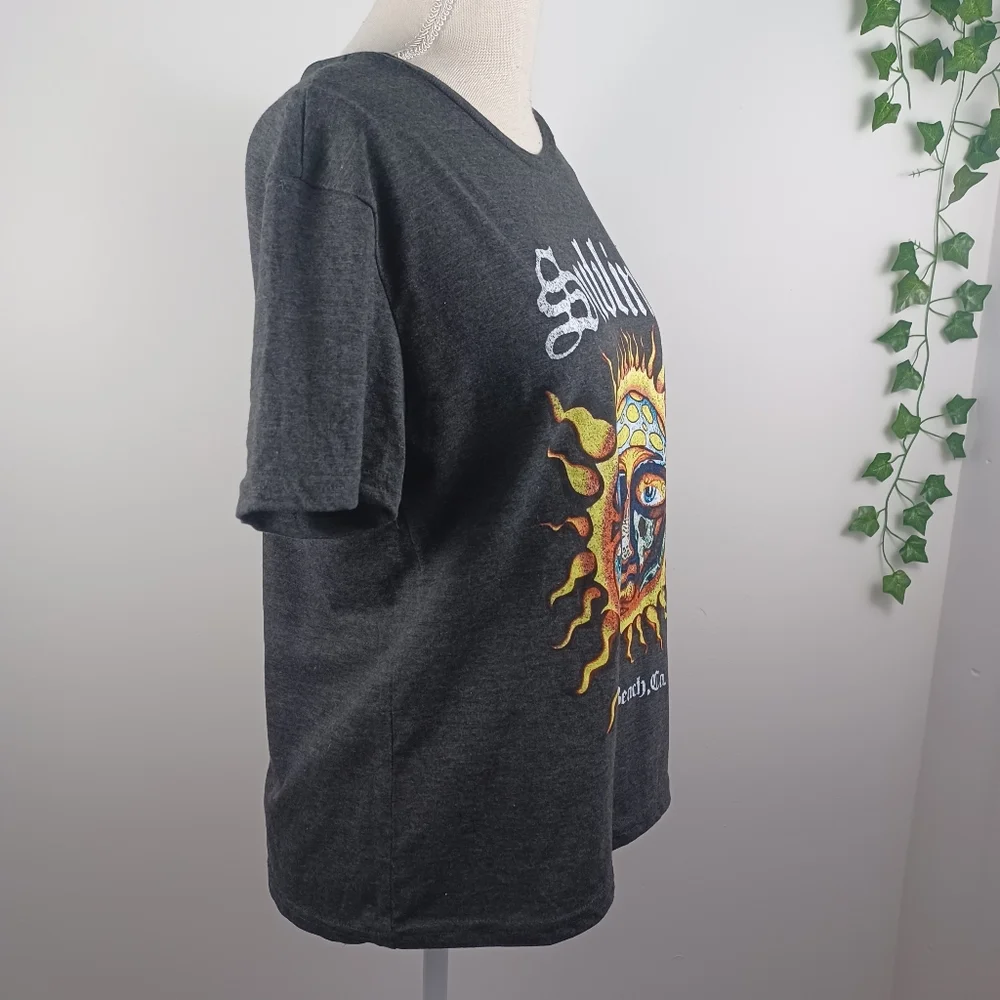 Sublime Graphic Print Tee Medium Gray -Short Sleeve -Long Beach -Rock - Picture 7 of 10